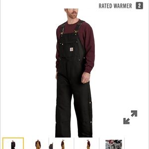 Men’s Large Tall Duck Insulated Carhartt Coveralls